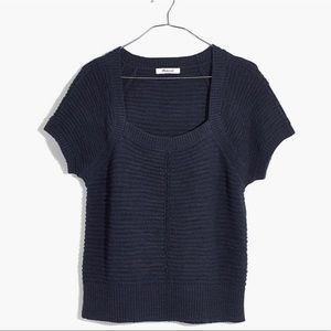 Madewell Ribbed Square-Neck Sweater